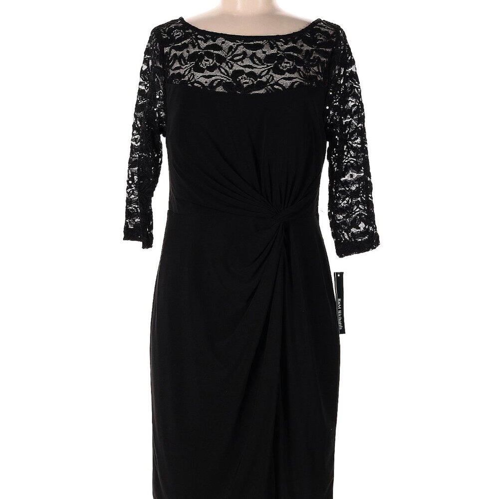 R & M Richards Black Lace Dress